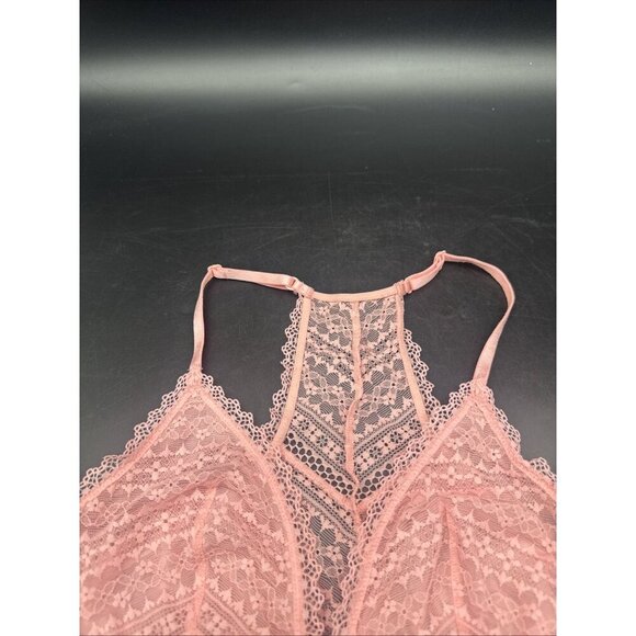 Victorias Secret Pink Womens Lace Bralette Bra Front Closure Adj Straps Size M - Picture 2 of 11